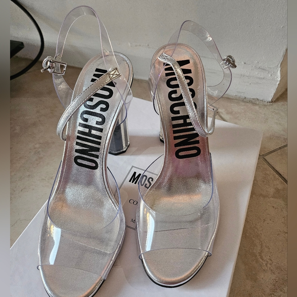Moschino Silver Women's Sandals